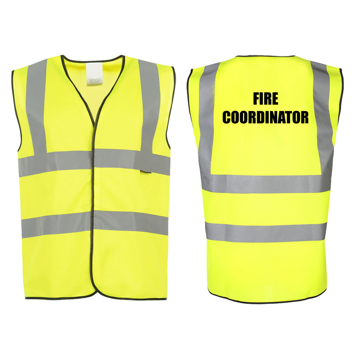 Printed ‘FIRE COORDINATOR’ Hi Vis Vest – Workwear World