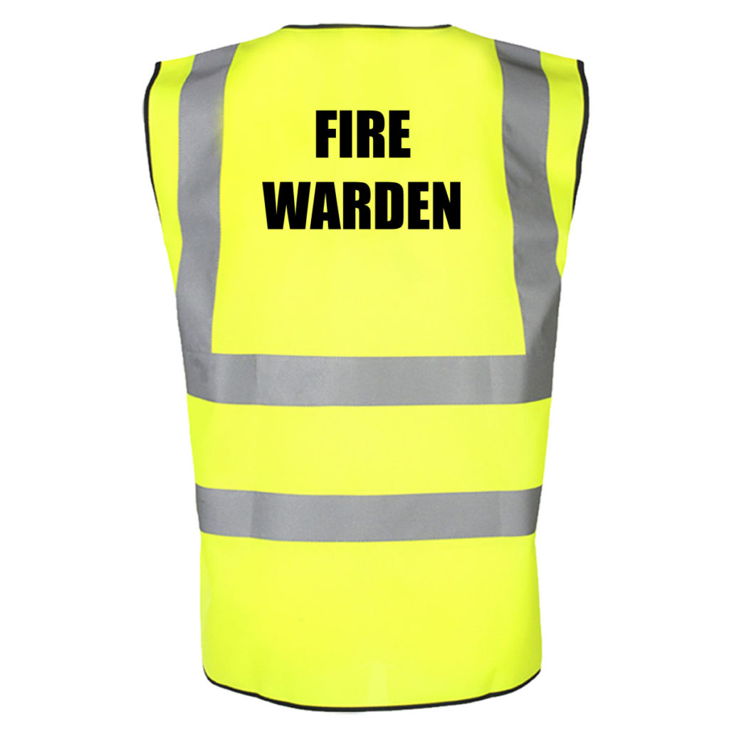 Printed ‘fire Marshal’ Hi Vis Vest Workwear World
