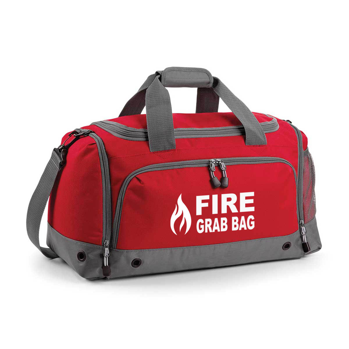 Printed Flame Graphic ‘Fire Grab Bag’ 30 Litre Emergency Equipment ...